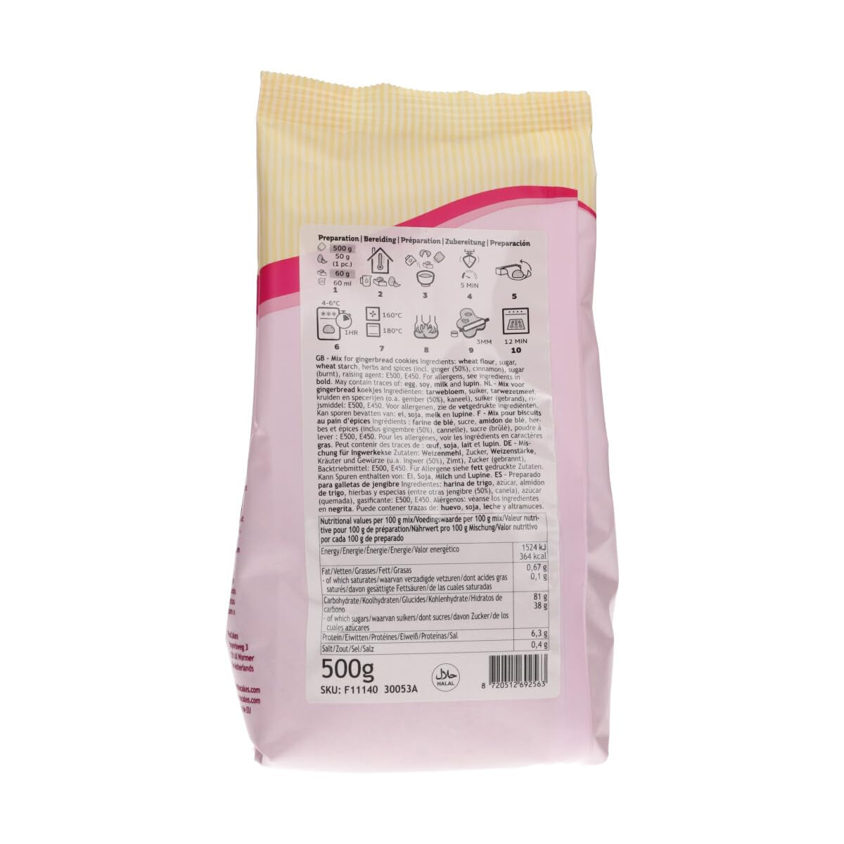 Funcakes Mix Für Lebkuchen 500 G Mix for baking and cooking Naty Shop