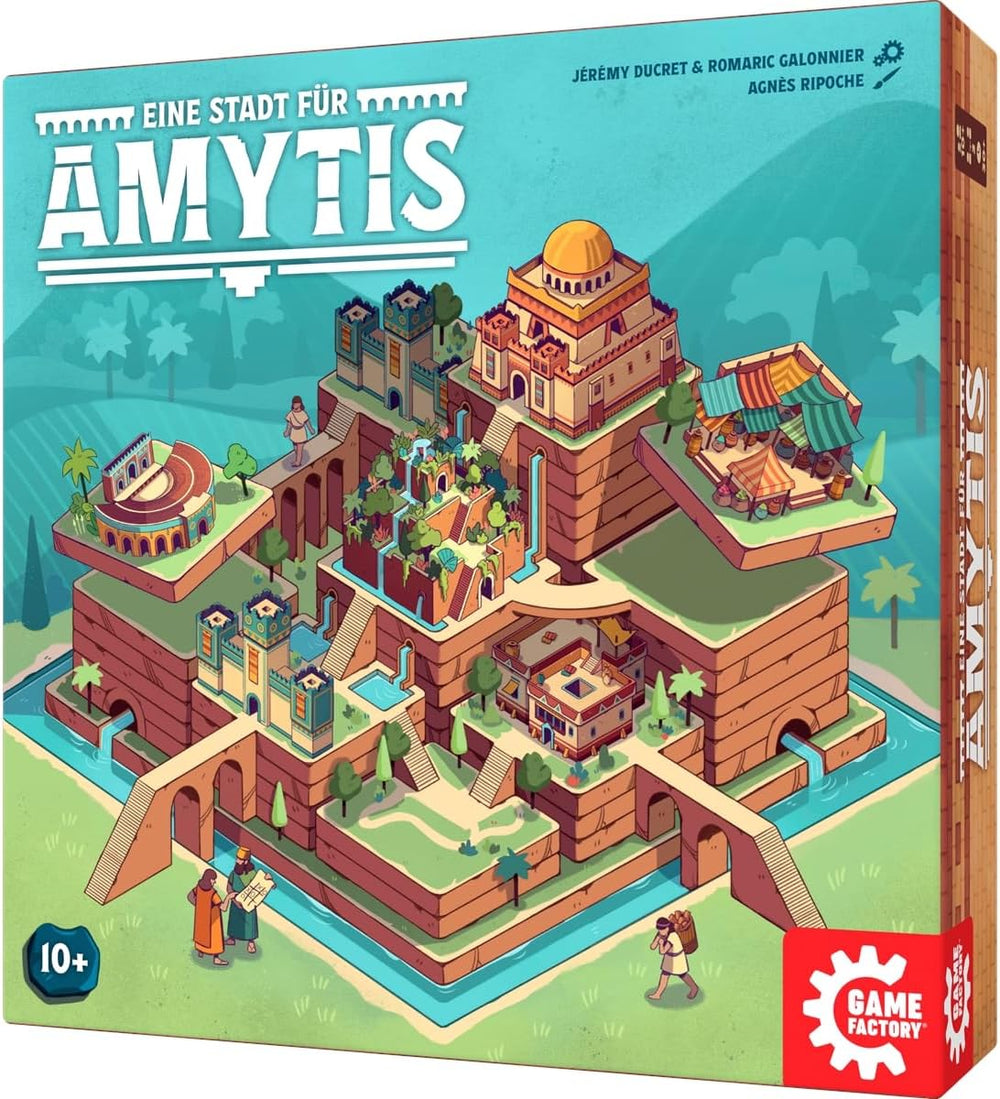 Game Factory 646044 A City for Amytis Addictive Dueling Game 2 Player Tactic Game Ages 10+ 2 Player Board Game Party Game