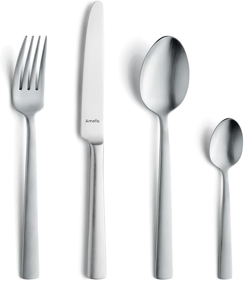 Amefa Ventura Cutlery Set 6 People, 24 Parts, Stainless Steel 18/0, Kitchen Naty Shop
