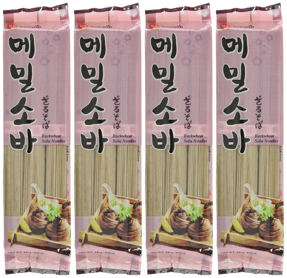 Sempio Buckwheat Noodles (Stove), Pack of 4 (4 x 300g)