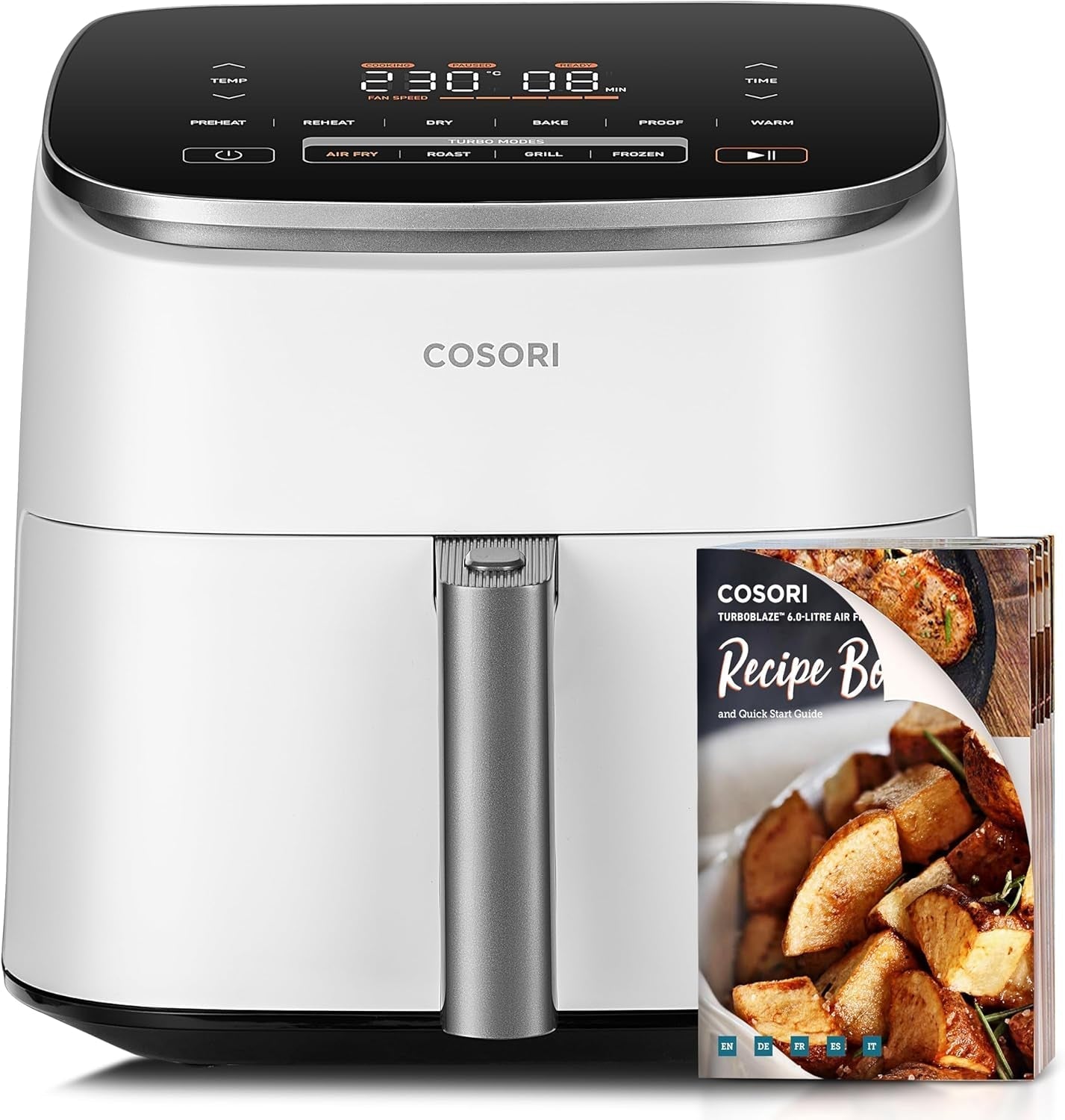 Cosori Turboblaze Hot Air Fryer Airfryer, 9-In-1, 6 liters, silent Appliances Naty Shop White Turboblaze
