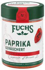 Fuchs Gewürze - Paprika geräuchert gemahlen - rauchiger Gesmack für BBQ, Gulasch oder Tofu - natural Ingredients - 60 g in wiederverwendbarer, recyclebarer Dose