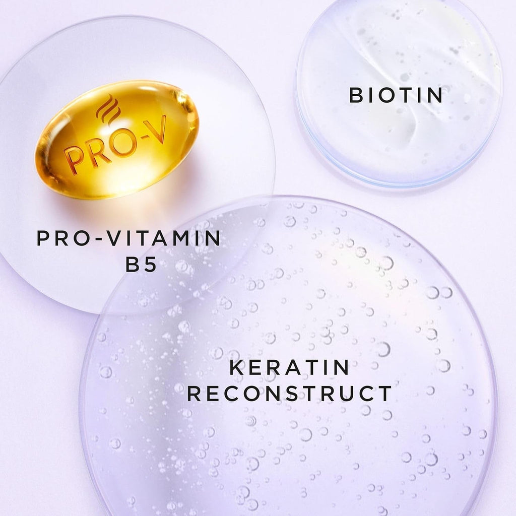 Pantene Pro-V Silky & Glowing Hair Rescue mască intensivă de păr cu Biotină și Keratin Reconstruct 300ml. Ajută la repararea părului uscat, deteriorat sau evidențiat Masca de par Naty Shop