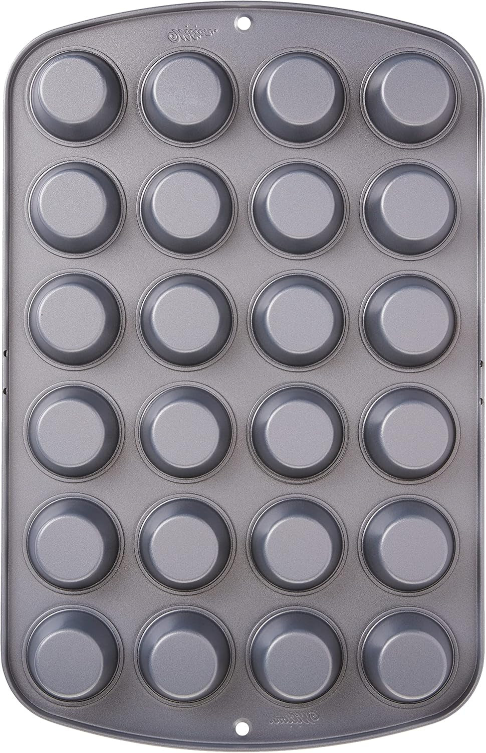 Wilton 24 Er Mini-Muffinbackform, Antihaftbeschichte, Silber Molds and baking trays Naty Shop