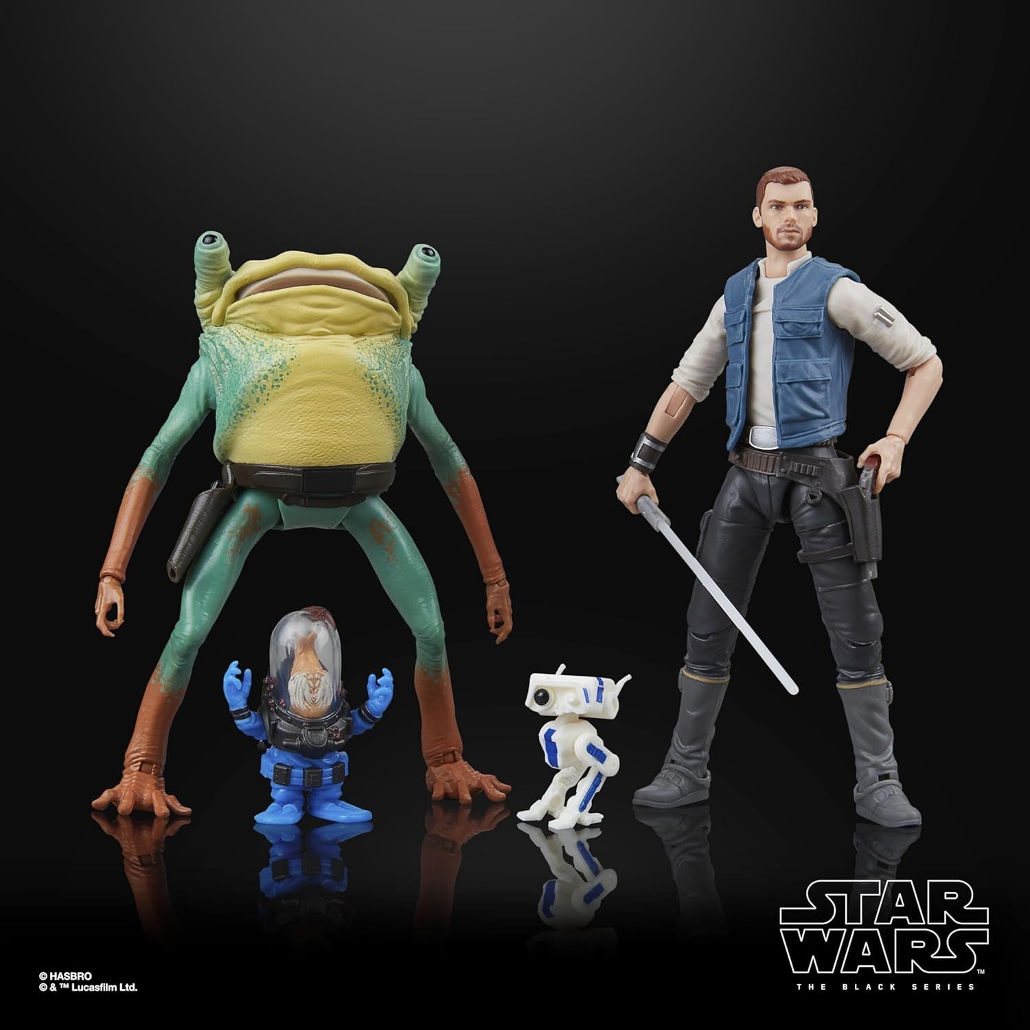 Star Wars Black Series Cal Kestis, Turgle & Skoova Stev, Star Wars Jedi: Survivor Collectible Action Figures (Scale 15 Cm) Action Figures Naty Shop