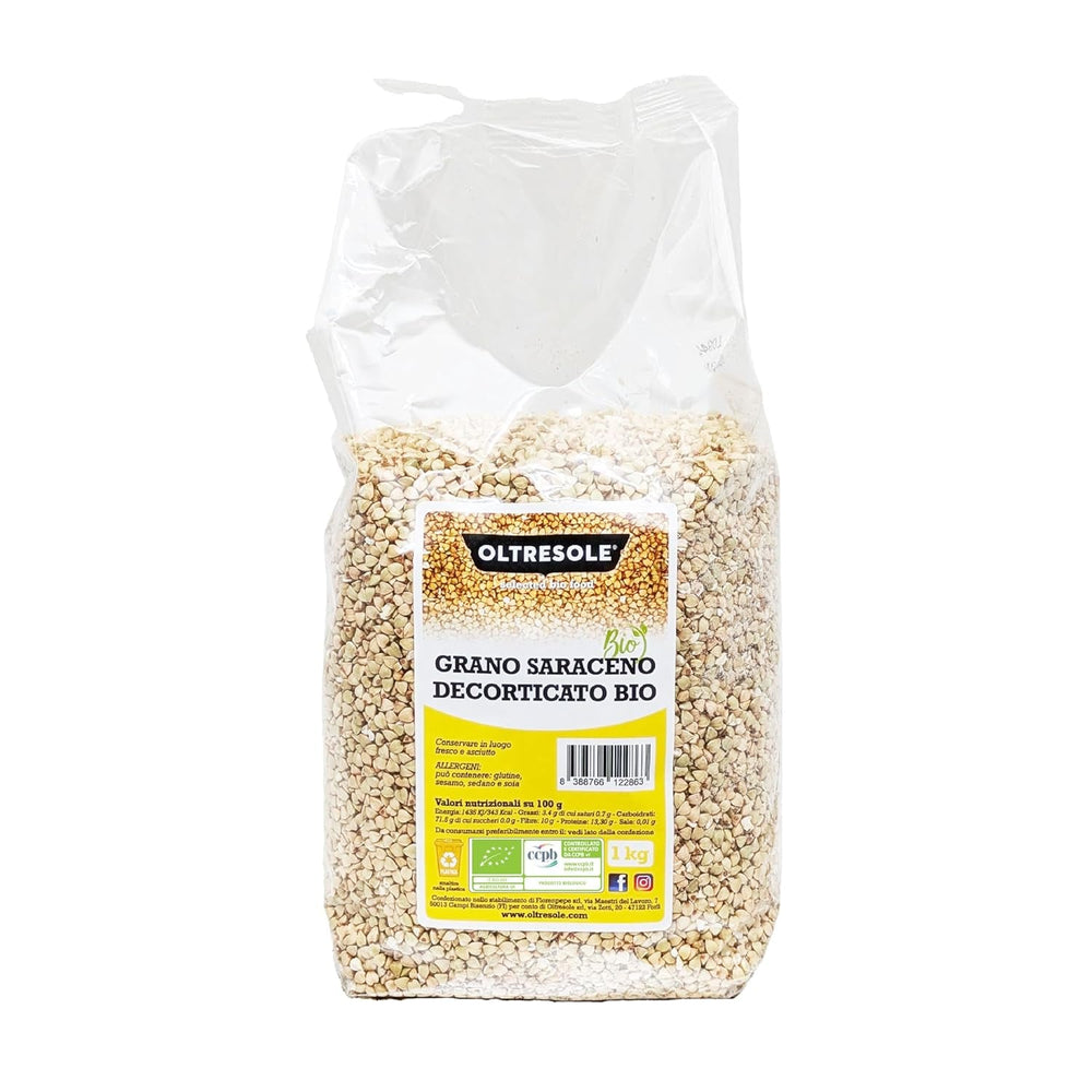 - Bio Buchweizen geschält 5 Kg - Rohgetreide, nicht wärmebehandelt, aus biologischem Anbau, Convenience-Paket