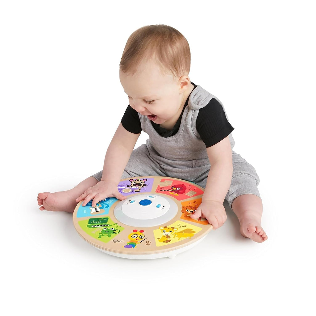 Baby Einstein, Hape, Cal's Smart Sounds Symphony Magic Touch Jucărie electronică din lemn cu activități în 3 limbi (engleză, franceză și spaniolă), 3 moduri, de la 6 luni Jucarii Bebe Naty Shop