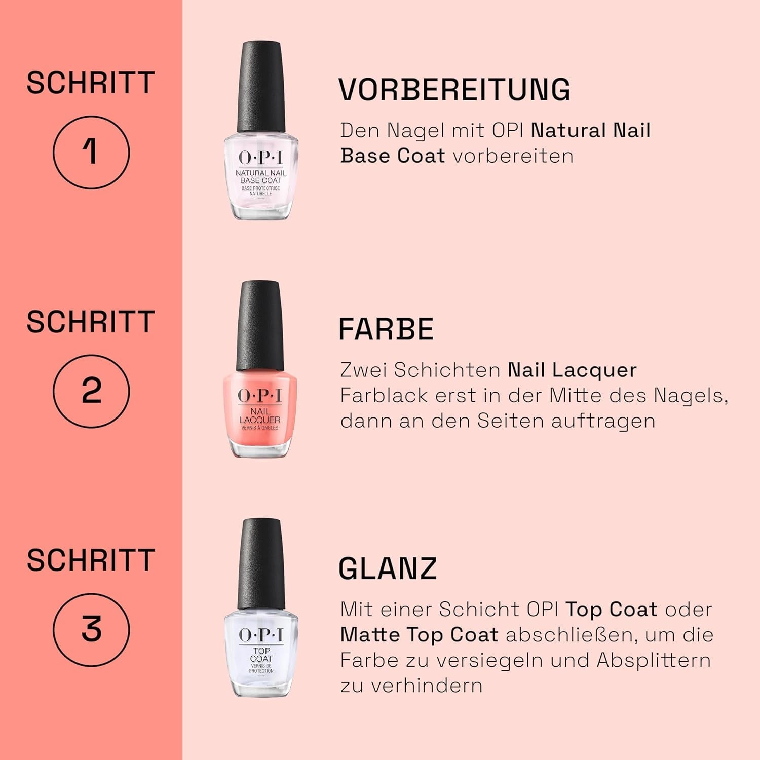 Oja OPI Nail Lacquer White Shades – Oja cu uscare rapidă, rezistentă la ciobire și de lungă durată – durează până la 7 zile – cu pensulă ProWide extra-lată