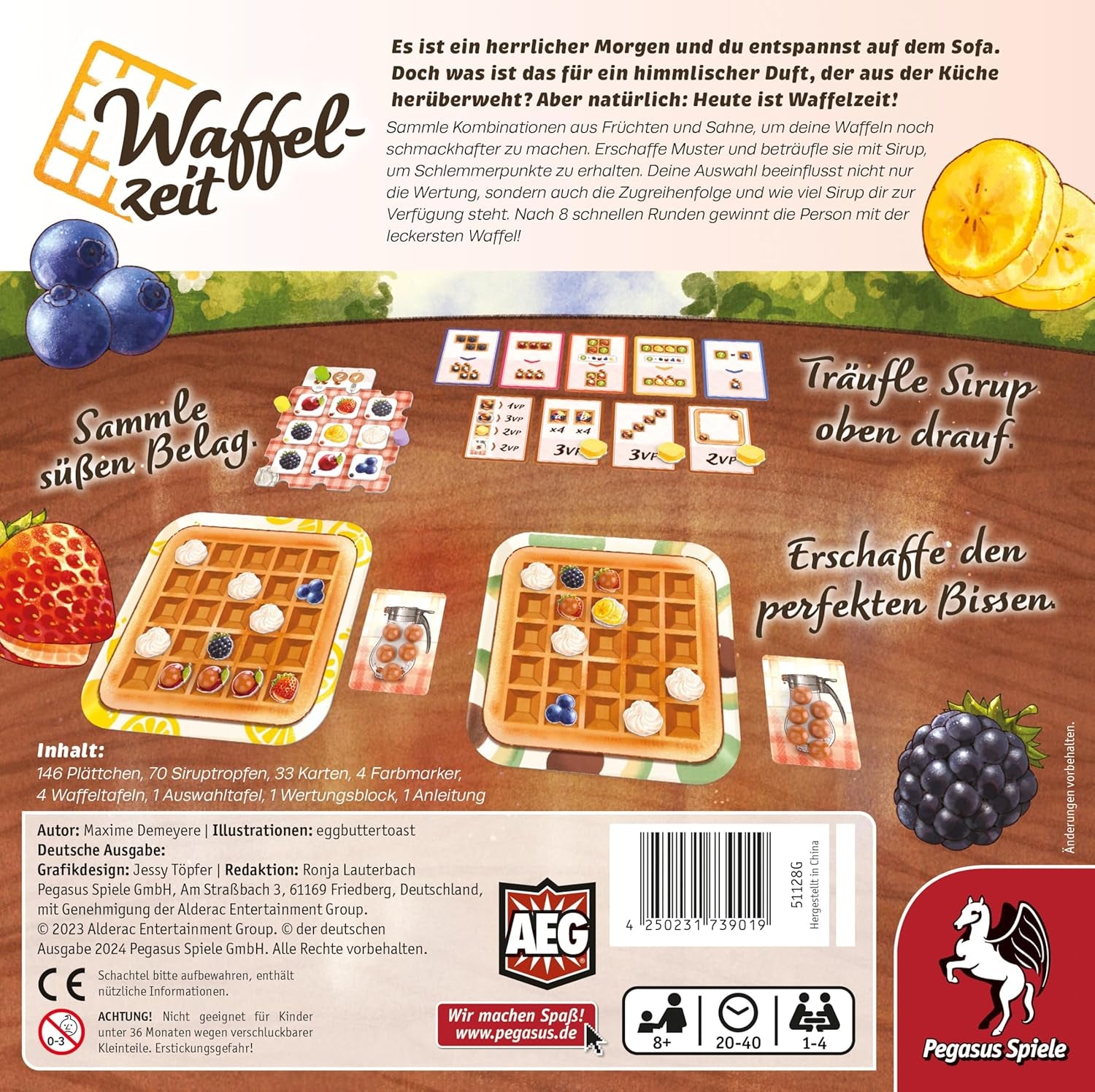 Pegasus Games Waffle Time, 4032 cubic centimeters