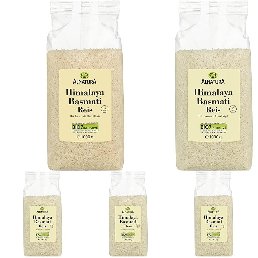 Organic Himalayan white Basmati rice, 1 kg