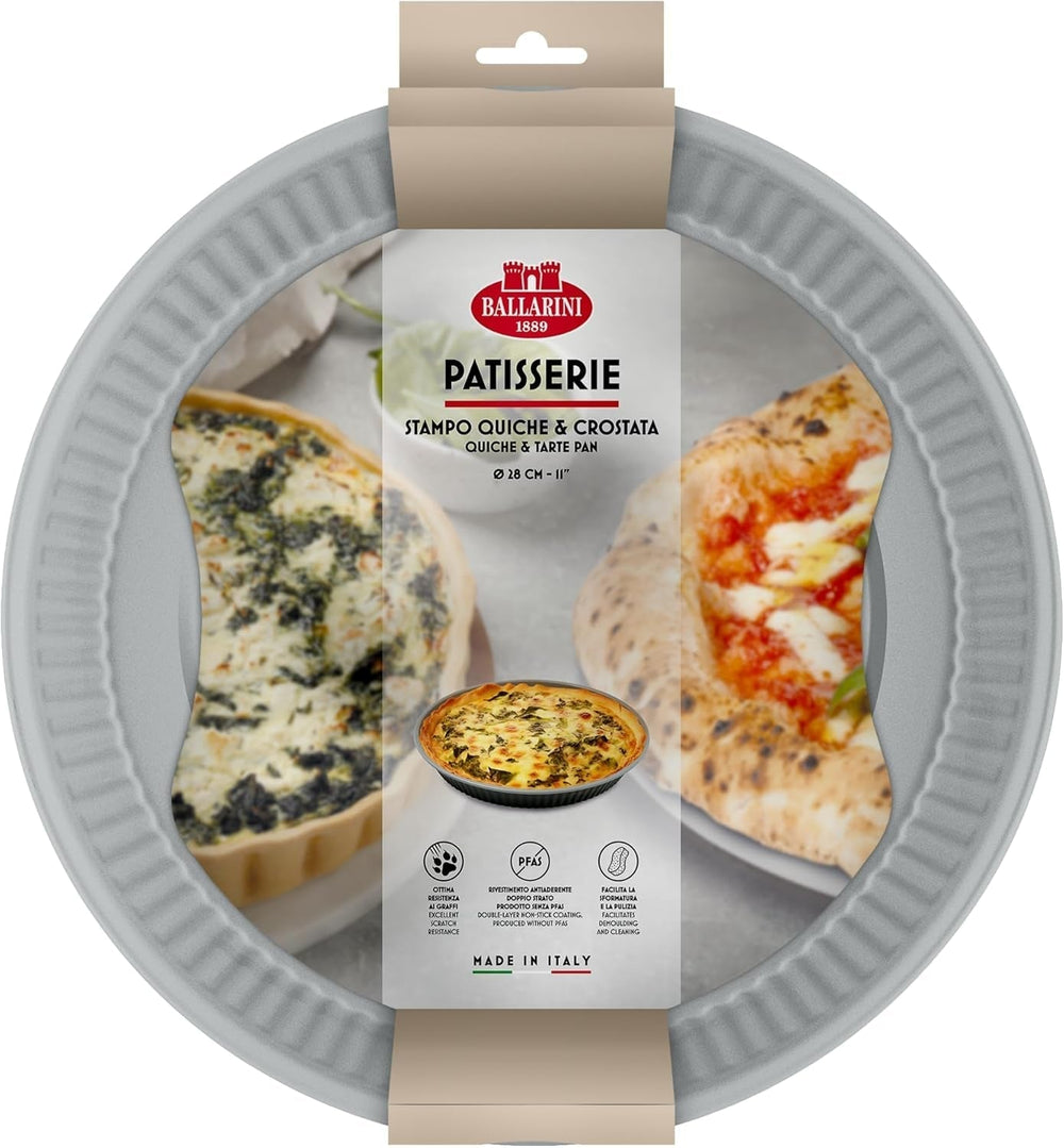 Ballarini, Baking pan, various models Molds and baking trays Naty Shop Gray Quiche tart pan 28 cm