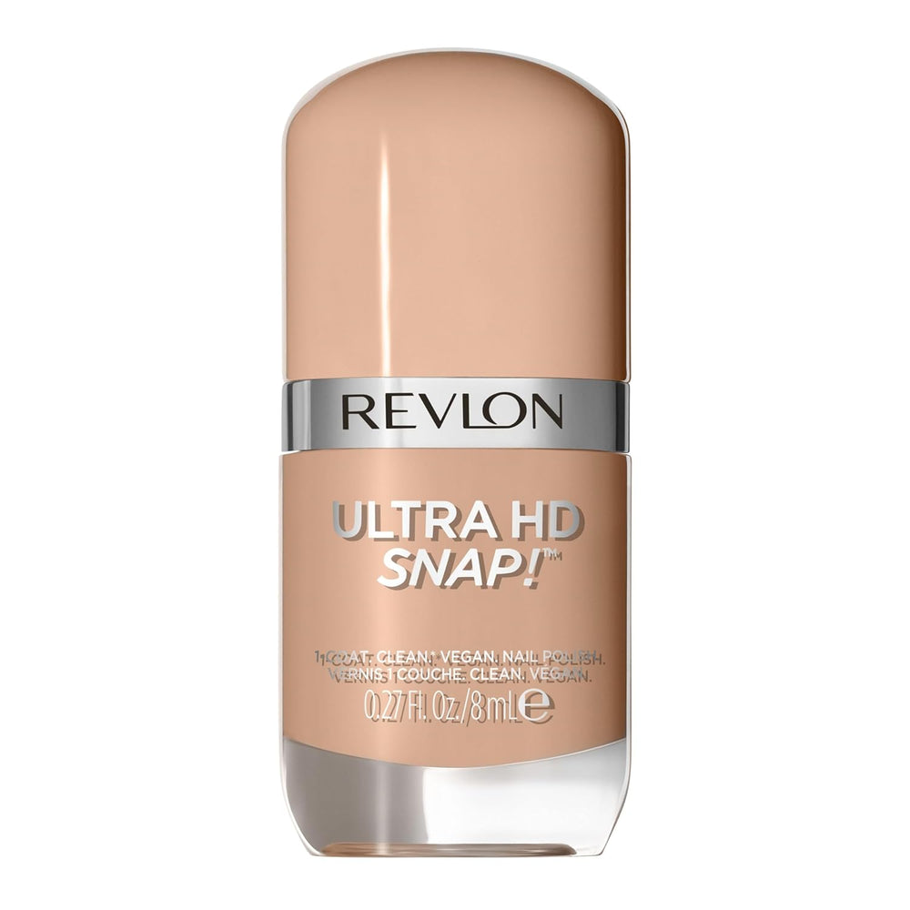 Revlon Ultra HD Snap Nail Polish Long Lasting Vegan Formula Quick Dry One Coat Full Coverage Color (8ml) Hot Stuff (007) Unisex