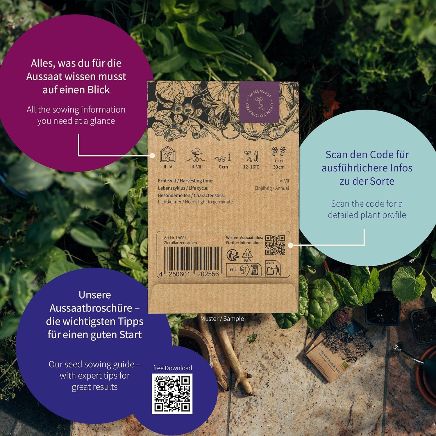 Semințe Magic Garden - Grădina Mănăstirii: Legume și Ierburi din Evul Mediu - Cutie cu Semințe cu 9 Soiuri Istorice pentru Bucătărie, Plante Medicinale și Grădină