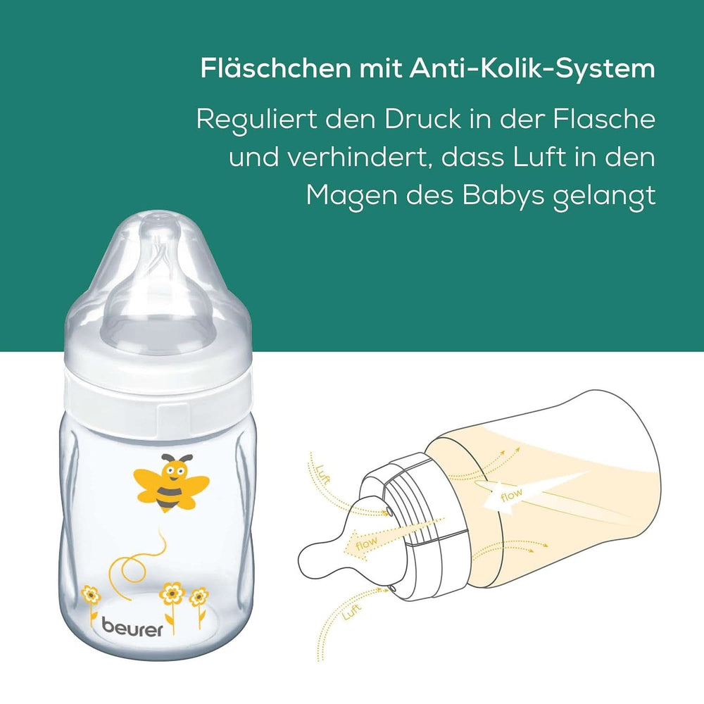Beurer babycare, Manual breast pump, Including bottle with anti-colic system Accessories Food and Breastfeeding Bebe Naty Shop