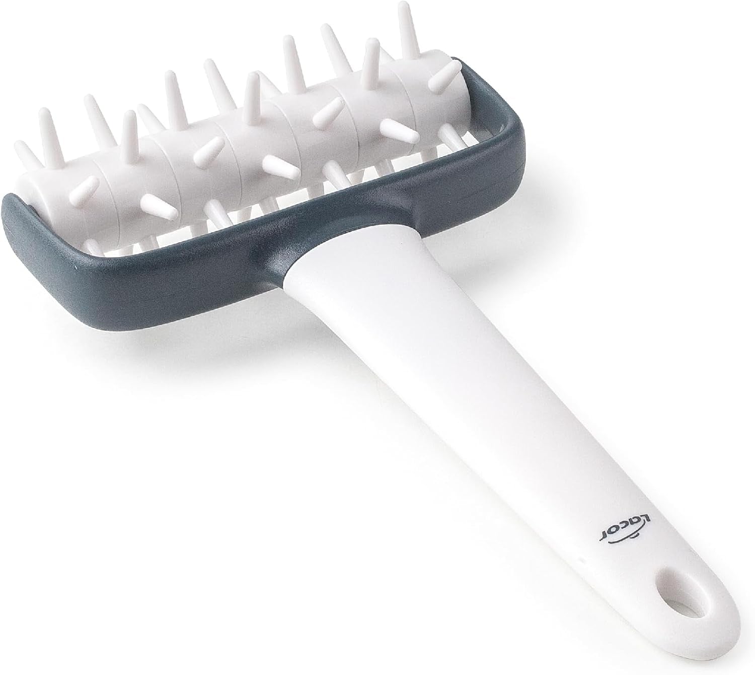 - 68802 - Küchenrollkissen, Tupfwalze, Nudelrolle, Verhindert Blasen im Teig, Ergonomischer Griff, 100% Abnehmbar, Spülmaschinenfest, Polypropylene, BPA-frei, 12x19.5 cm