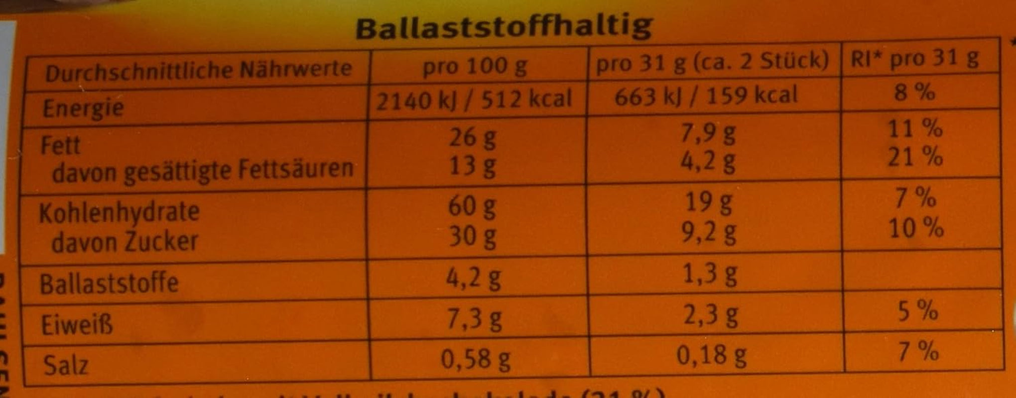 Brandt Hobbits Chocolate - Pachet de 18 - Cutie de depozitare - Biscuiți integrali cu conținut ridicat de fibre, fulgi de ovăz și jumătate de ciocolată fină (18 x 265 g)