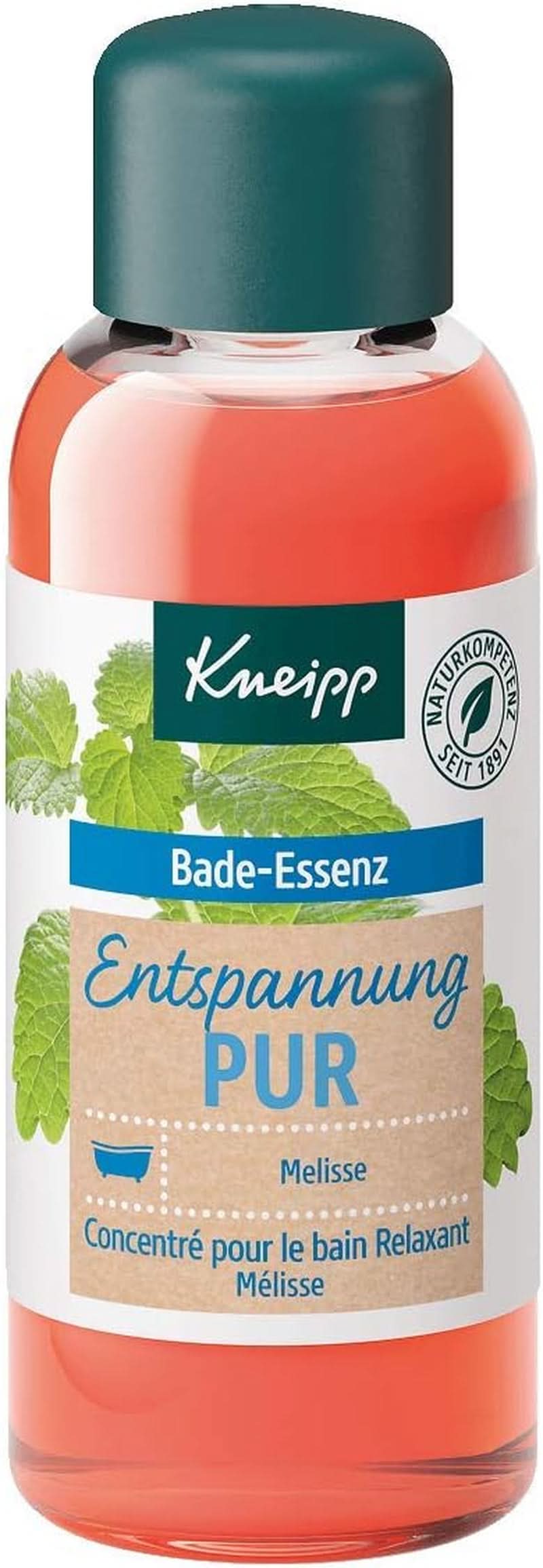 Kneipp Bade, bath oil with natural Indian melissa essential oil and lemon balm extract, 100 ml Naty Shop