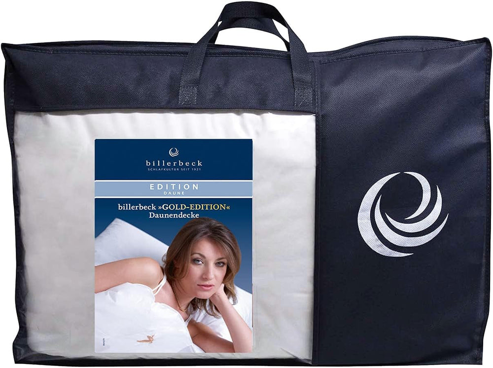 Billerbeck down duvet - E04 Gold Edition - Duvet for all seasons - 135 X 200 Cm Real down duvet - Medium level of warmth Duvets and quilts Naty Shop
