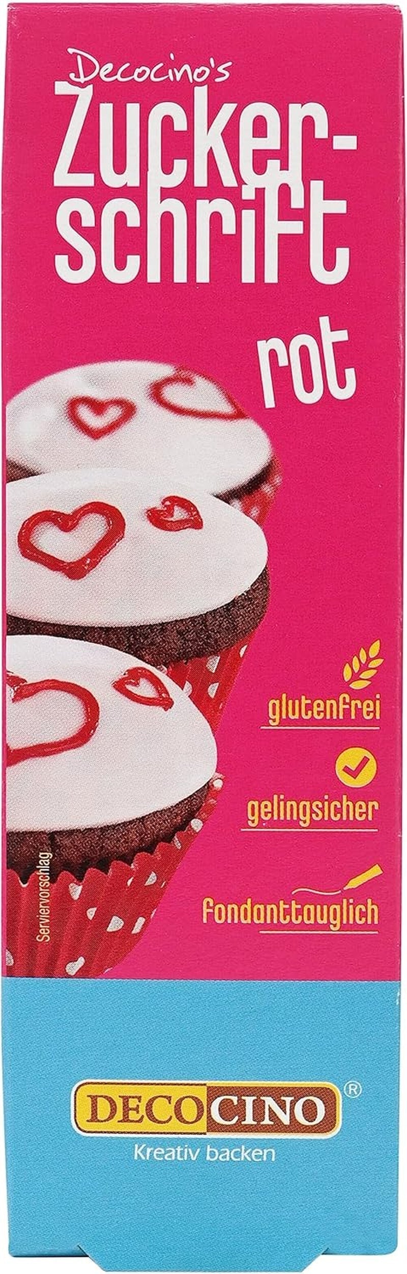 Decocino Inscripționare Zahăr în Roșu – Inscripționare Colorant Alimentar – Tub Practic pentru Etichetarea Fondantului și Glazurii – Decorațiuni de Coacere pentru Torturi, Torturi și Cupcakes! (Pachet de 2)