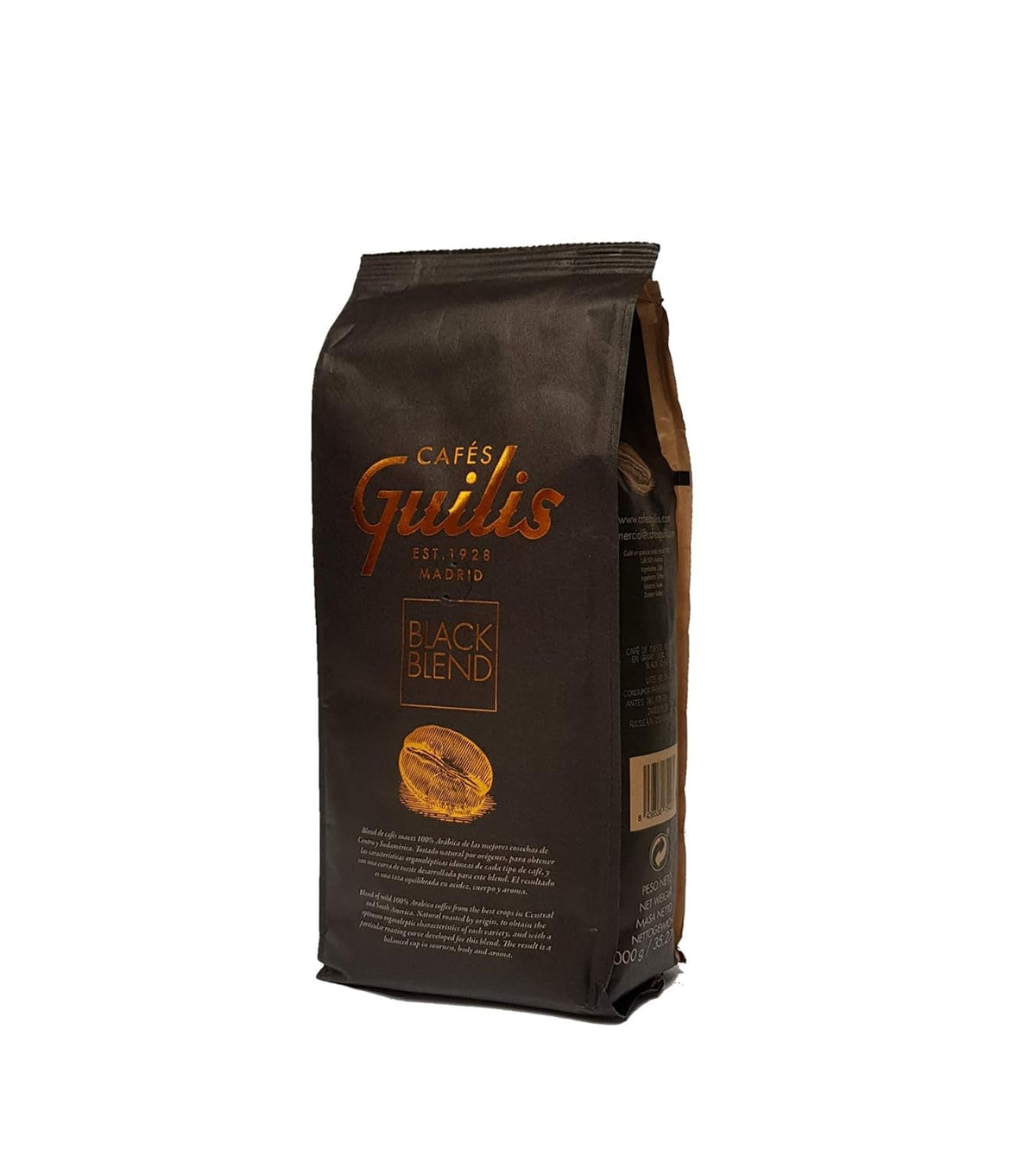 CAFES GUILIS DESDE 1928 AMANTES DEL CAFÉ Boabe de cafea Arabica Black Blend 1kg Cafea Naty Shop Default Title