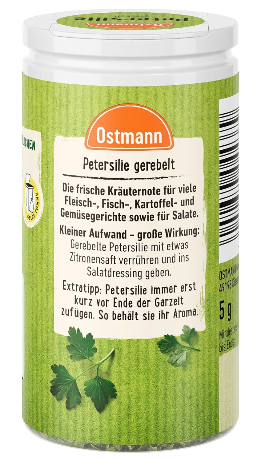 Ostmann Gewürze - Parsilie gerebelt | 100% natural ingredients 5 g in Der Streudose