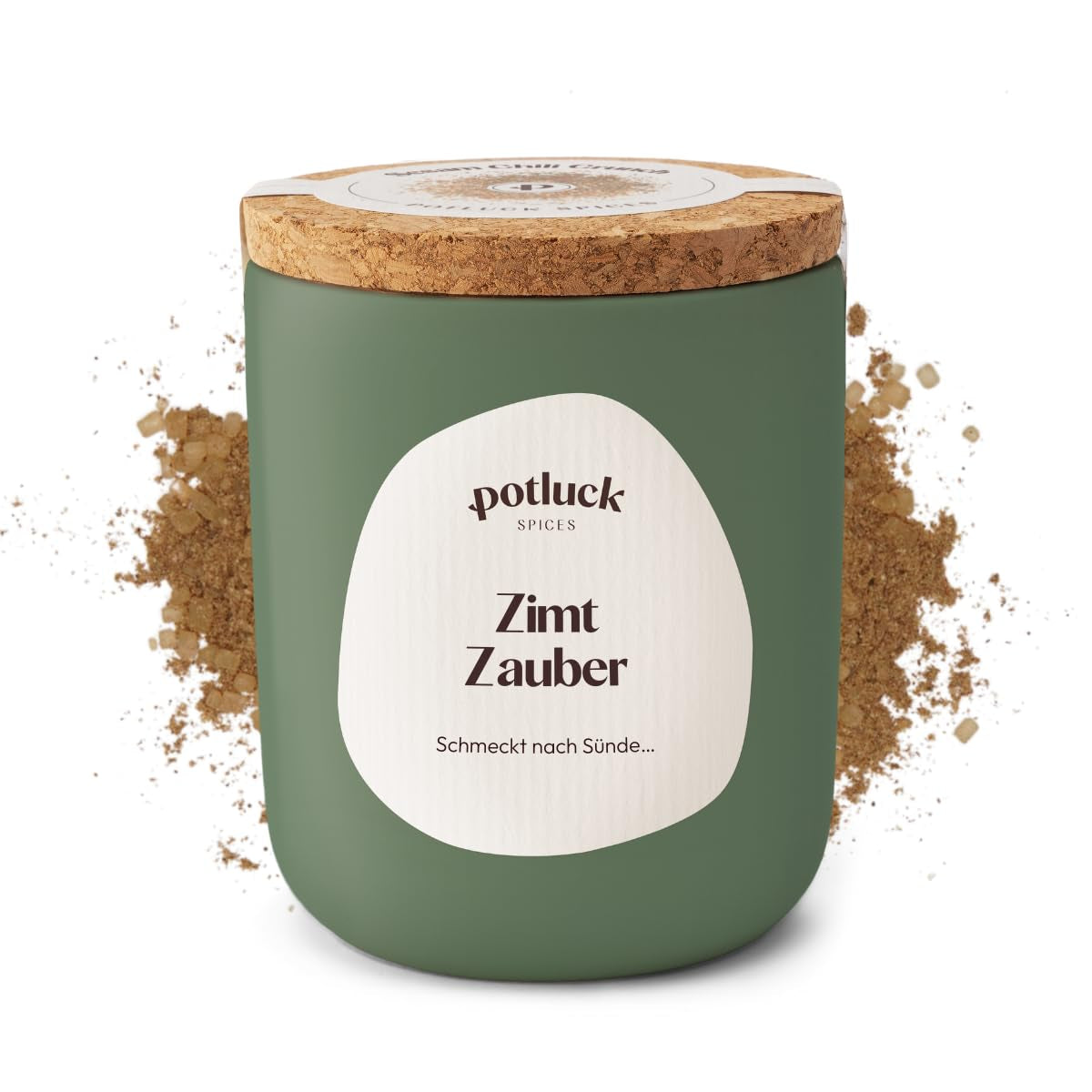 Potluck | Zimt Zauber | Würzmischung im Keramiktopf | 90g | Vegan, gluten-free and with natural ingredients
