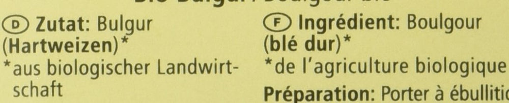 Organic bulgur, 500 g