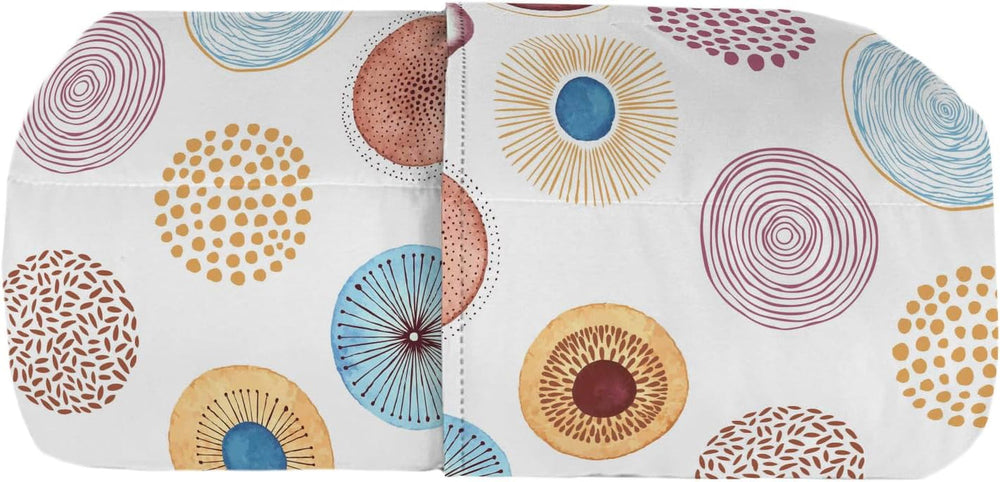 Italian bed linen basic summer quilt, printed microfibre, 250X240Cm, circle Quilts and quilts Naty Shop