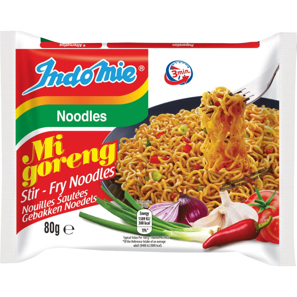 INDOMIE - Instant Mi Goreng Noodles - Multipack (40 x 80g)