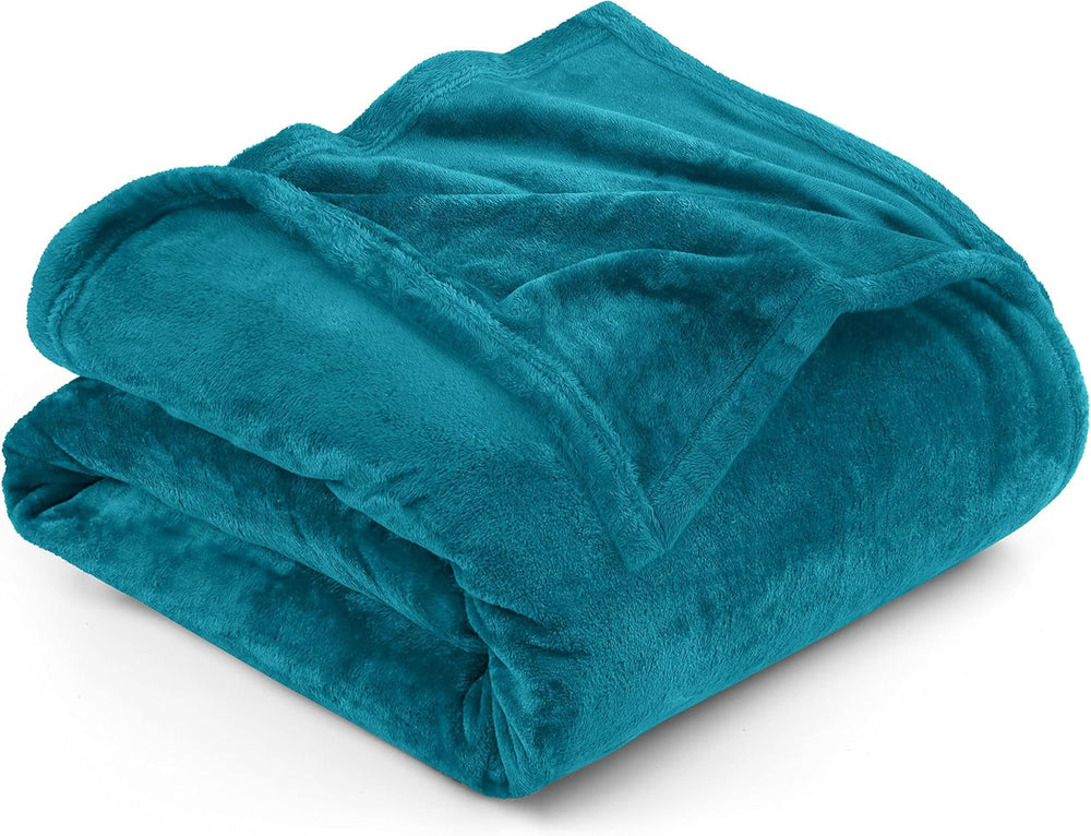 Utopia Bedding Cozy Fleece Blanket [228X228 Cm, Grey] Soft, Light, Warm and Fluffy Blanket Comfortable and Breathable Blanket for Bed Sofa Couch Beds and Blankets Besuche den Utopia Bedding-Store Turquoise 200X150 Cm
