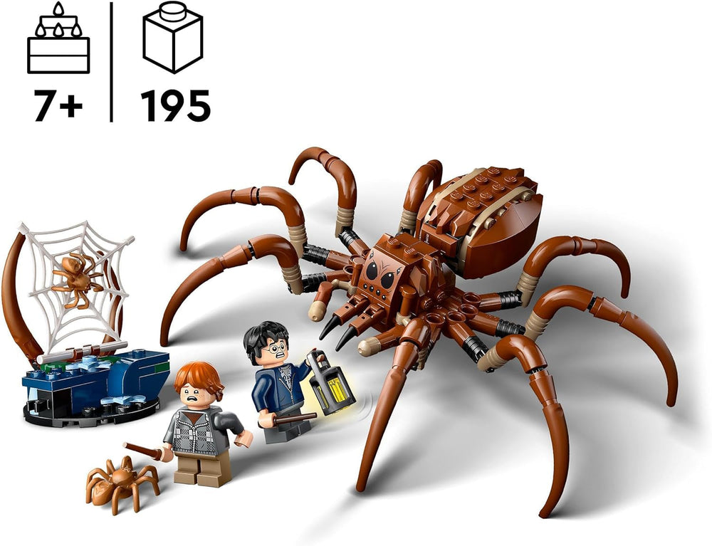 LEGO Harry Potter Aragog in the Forbidden Forest, Spider Fantasy Playset, Mythical Creature, 2 Minifigures, Magical Gift for Boys, Girls and Fans Age 7+ 76434 Building Sets Besuche den LEGO-Store