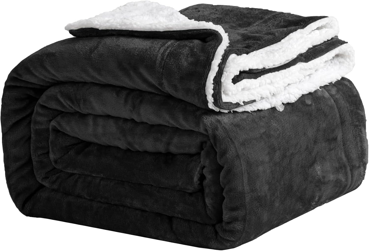 Cozy blanket 150X200Cm black Fleece blanket Living Sherpa blanket sofa throw sofa Warm Winter Soft blanket (black, 150X200Cm) Good Nite Beds and Blankets Black 150X200Cm