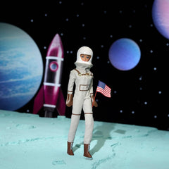 Mattel Barbie Miss Astronaut Collectible Doll with Silver Suit, Space Boots and Helmet Accessory, Vintage Reproduction of 1965 Original, JBJ48 Naty Shop Dolls