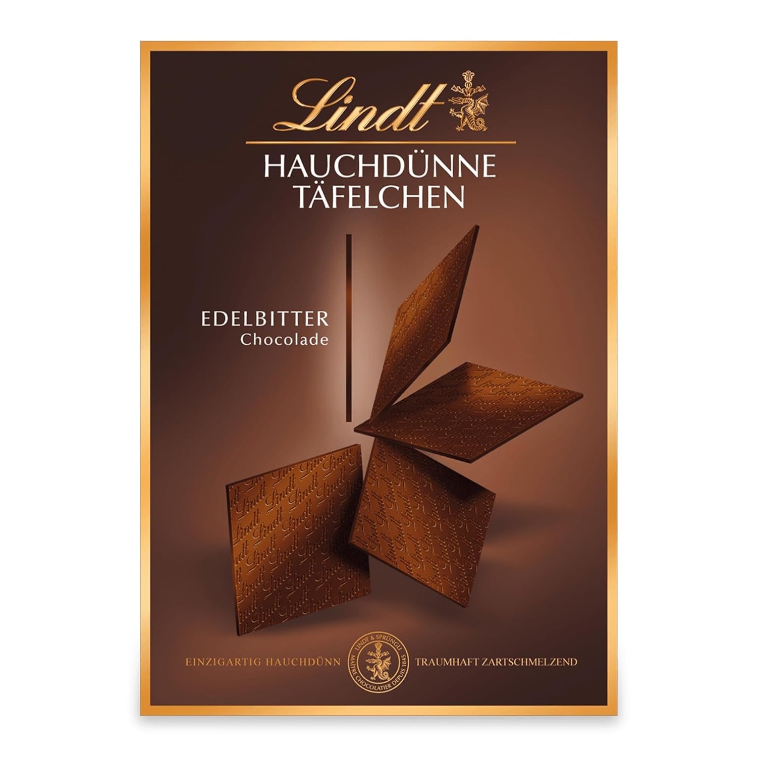 Lindt Chocolate Ultra-Thin Dark Chocolate Bars | 125 g | Ultra-thin bars of the finest dark chocolate | Especially thin and fine | Chocolate gift (1 pack)
