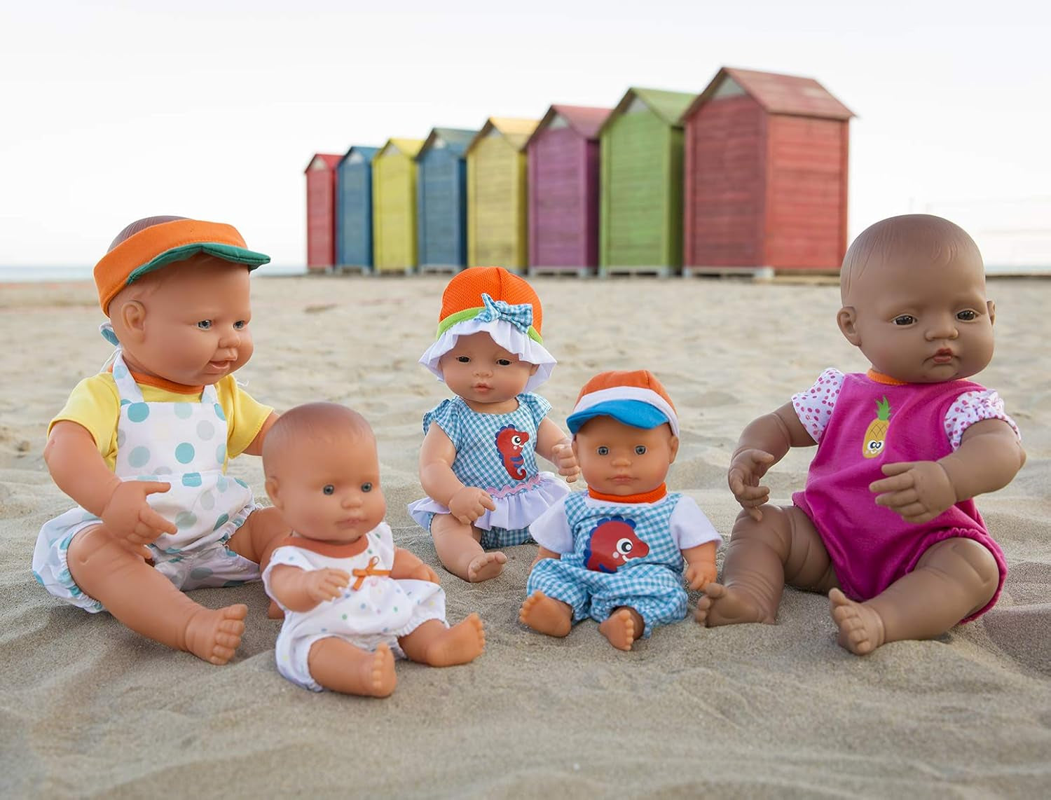 Miniland Babypuppe afrikanischer Junge 21cm-31143, Braun