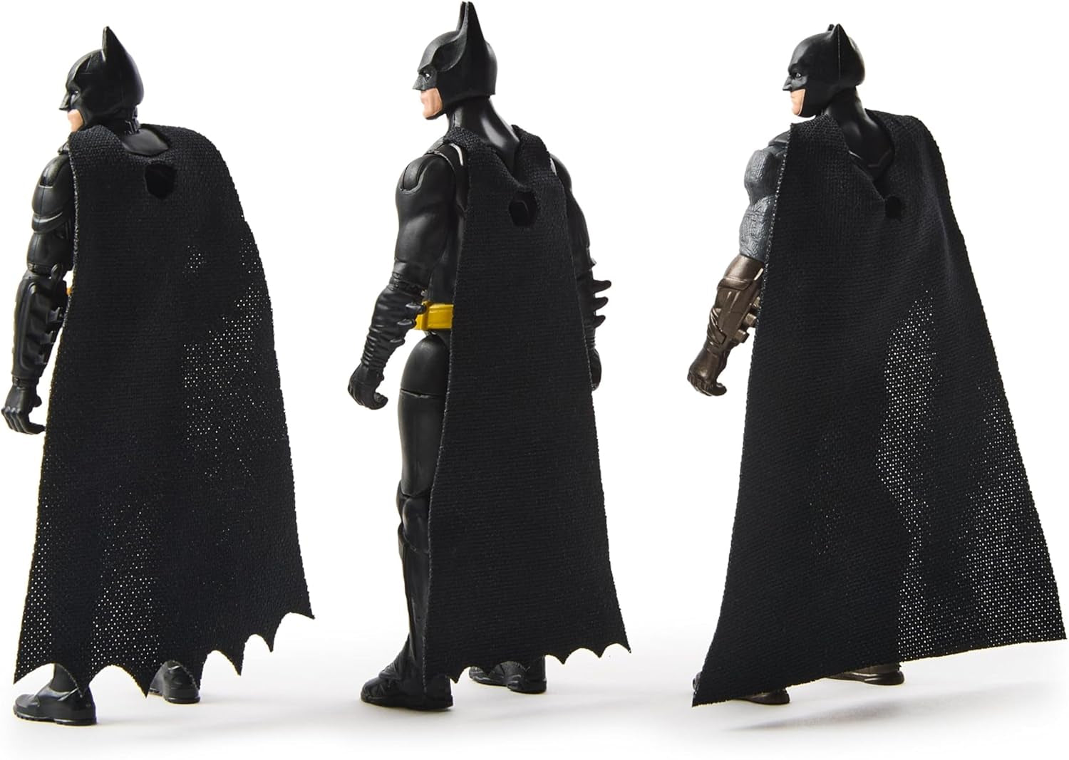 Set Ultimate Batman cu 3 figurine Batman (10 cm) din filmele Batman Returns, The Dark Knight și Batman V. Superman. De la 3 ani Action figures Naty Shop