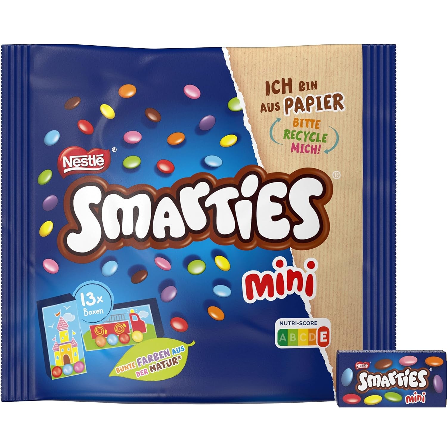Nestlé SMARTIES Mini Individually Wrapped Small Lentils with Milk Chocolate 3 Pack (1 x 187g)