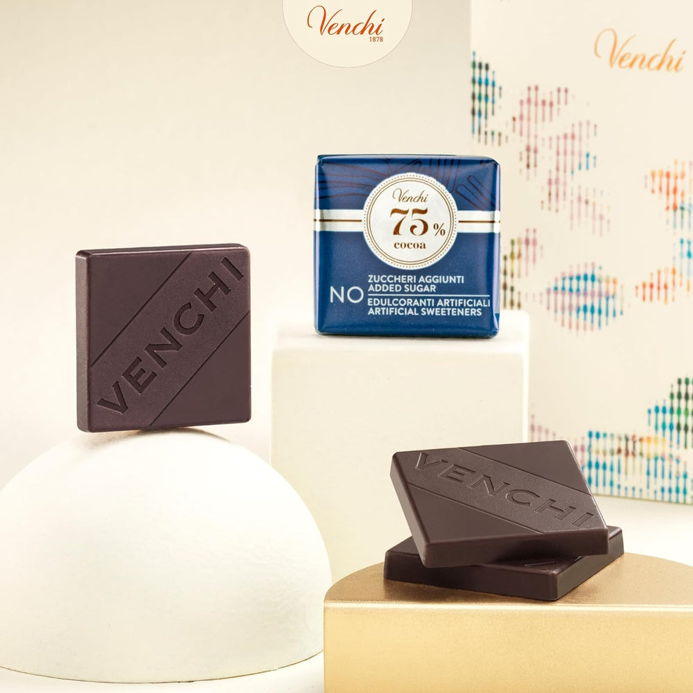 Venchi – Granblend Extra Black 75% NO Added Sugar, 1 kg – NO Artificial Sweeteners – Gluten Free – Vegan