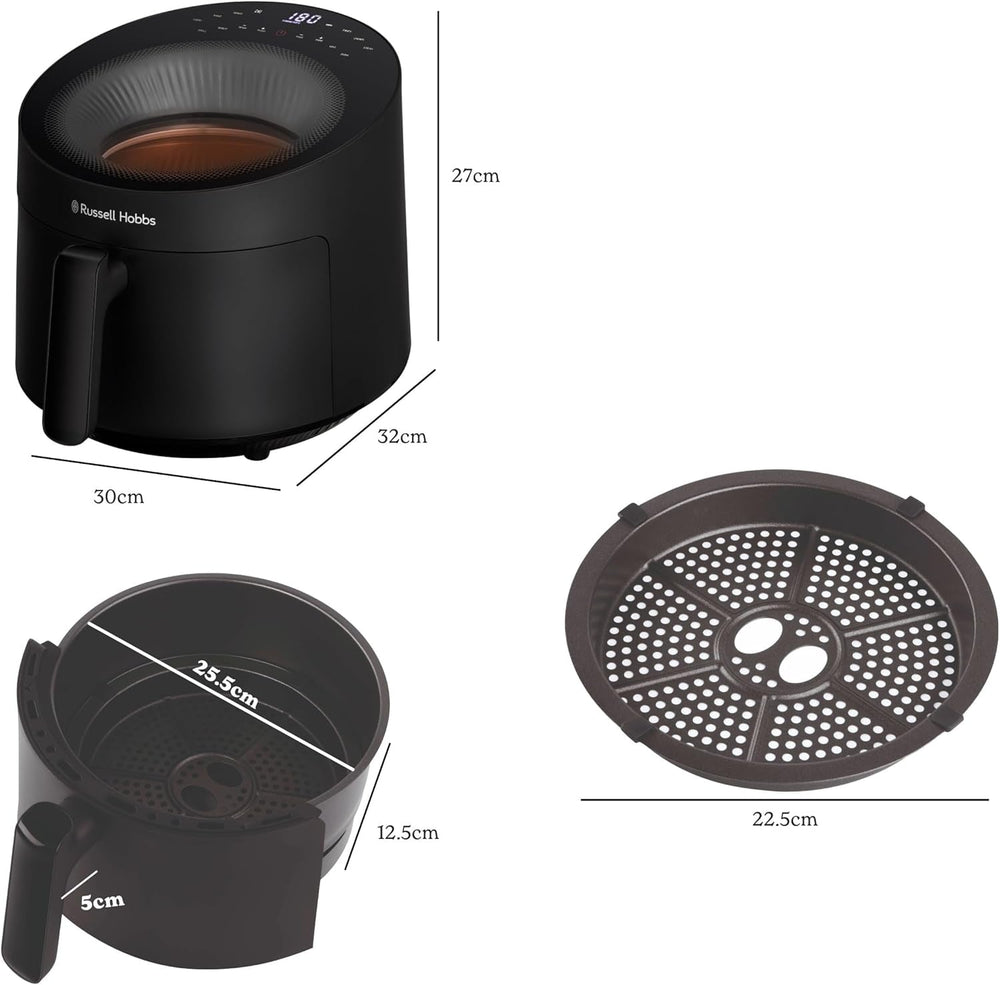 Russell Hobbs Airfryer, 5 litres, 10 programmes, viewing window Naty Shop Appliances
