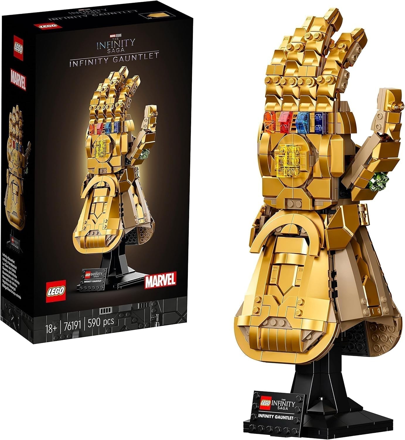 LEGO 76191 Marvel Super Heroes Infinity Glove Avengers Thanos Glove Model Building Set for Adults Fan Item Gift for Men Women Her Him Building Sets Besuche den LEGO-Store Single