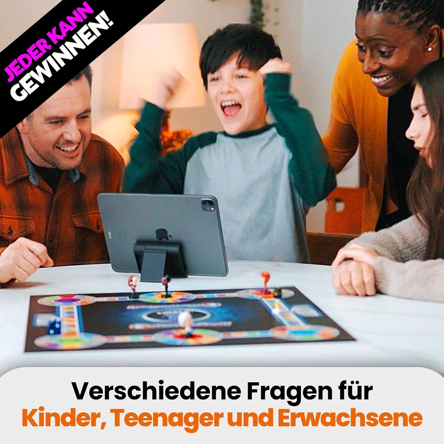 Outsmarted – Digital Quiz Board Game | Children, adolescents and adults | Next Generation Gaming Night for Family and Friends | 2–24 players | Ages 8+ | Over 10,000 questions