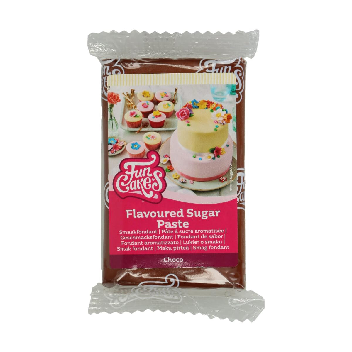 Fondant Funcakes cu aromă de bezea: Ușor de utilizat, fin, flexibil, moale și maleabil, perfect pentru decorarea torturilor, kosher și fără gluten. 1 kg