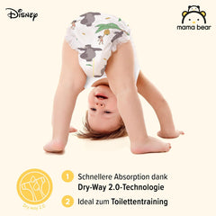 Amazon Brand: Mama Bear Disney Size 6 (15+ kg) - Monthly Pack, White, 120 Pieces (2 Packs of 60)