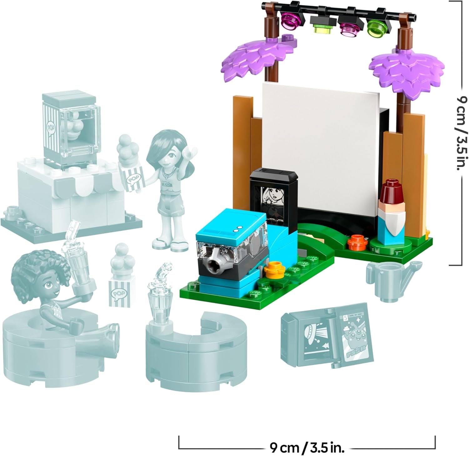 LEGO Friends Friendship Movie Night Toy for 6+ Year Old Girls - incl. 2 Mini Dolls, a Screen and a Light Brick Projector - Creative Building Set - 42642
