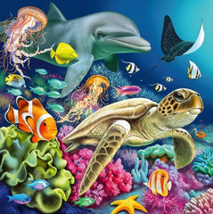 Ravensburger puzzle for children - 12000859 Enchanting underwater world - 3X49 puzzle pieces for children aged 5+ Puzzle Naty Shop