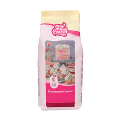 Funcakes Mix Für Enchanted Cream®: Einfach Zu Berübenende, Sehr Leichte Und Flauschige Schneeweiße Creme, Perfekt Zum Füllen Und Abdecken Von Kuchen Oder Als Belag Für Cupcakes, Halal., 900 G Mix for baking and cooking Naty Shop 900 G (1Er Pack) Vanille