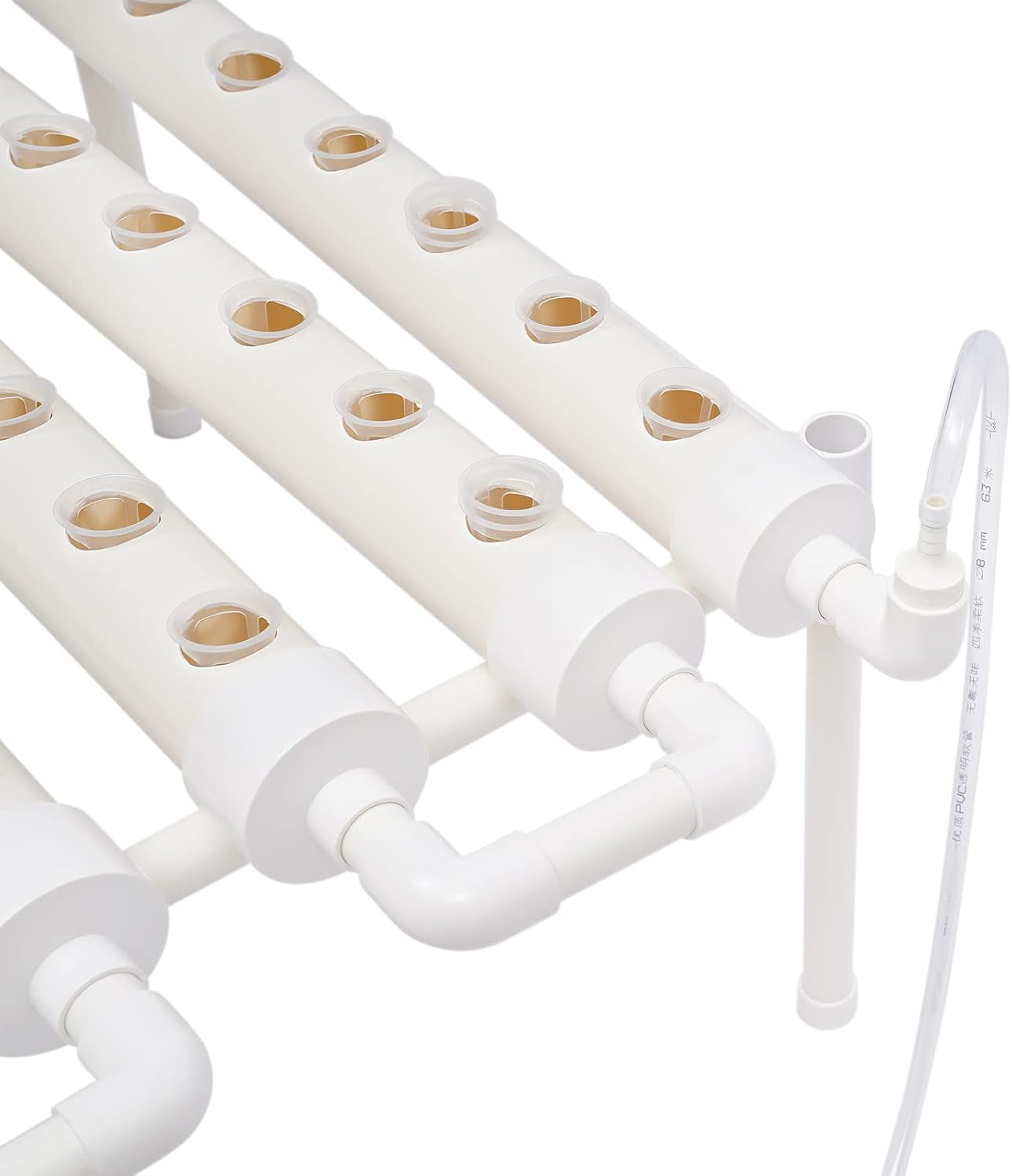 Hydroponische Systeme Grow Set Hydrokultur Plant Vegetable Hydroponic Pflanzen BewäSserung System Garten Kit Garden Tool Pflanze Sites Growing Hydroponics Hydroponisches Anzuchtsystem 54LöCher 6Rohr