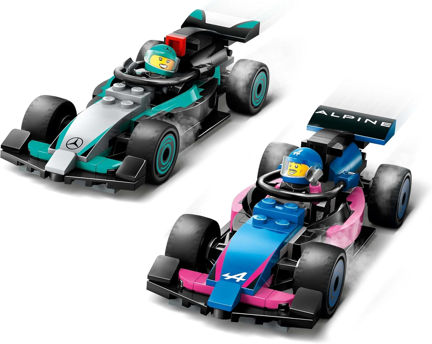 LEGO City F1 Garage with Mercedes-Amg and Alpine Race Cars - Formula 1 Race Car with 2 Drivers and 4 Mechanical Minifigures - Gift for Boys and Girls 7+ and Fans 60444 Besuche den LEGO-Store Building Sets