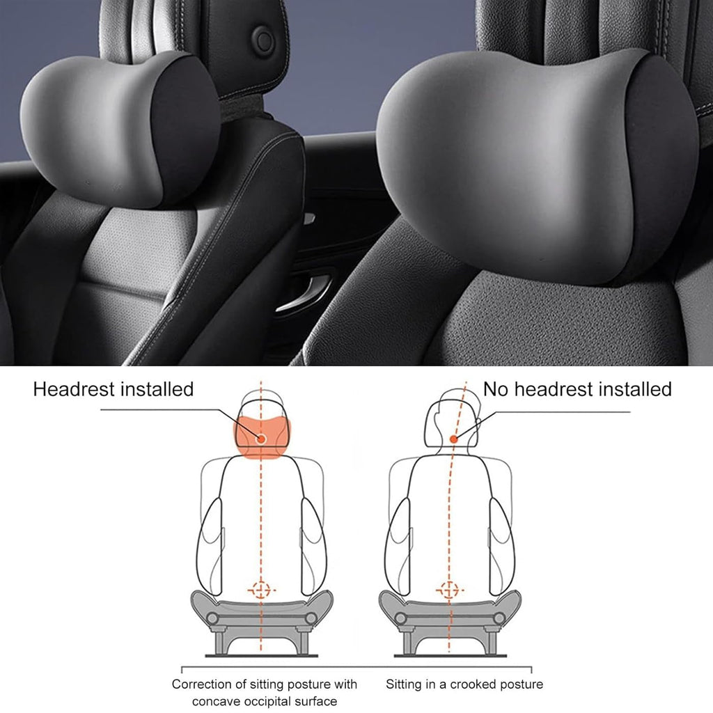 Pernă pentru gât auto, pernă pentru tetieră auto moale, pernă pentru gât auto, pernă pentru tetieră auto pernă pentru gât pernă accesoriu pernă de memorie bumbac accesoriu auto, pernă pentru tetieră pernă pentru tetieră (negru) Perne ortopedice cervicale Naty Shop