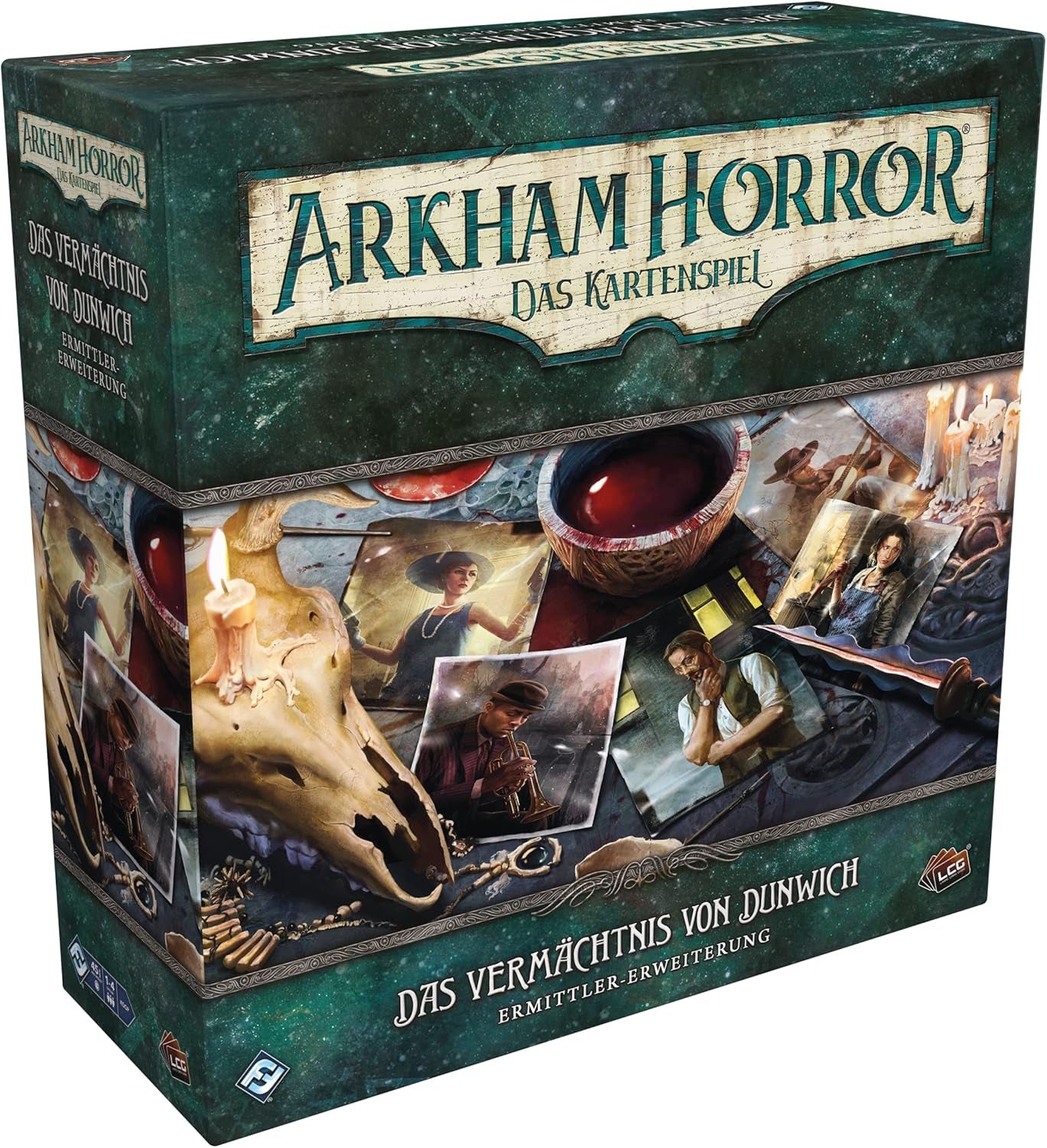 Fantasy Flight Games, Arkham Horror: LCG, Core Game, Expert Game, Card Game, 1-4 Players, Ages 14+, 45+ minutes, German, Multicolor, Colorful